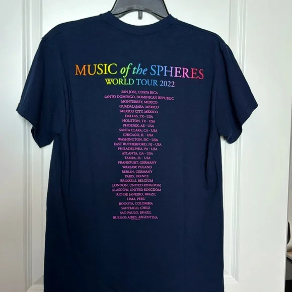 Coldplay 2022 Tour T Shirt - Picture 2 of 2